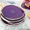 Purple Agate Coasters, Drinkware Coasters, Electroplated Agate Slice Home Décor, Agate Canvas, GemMartUSA (PPCO)